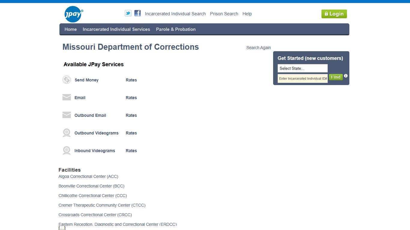 Missouri Department of Corrections